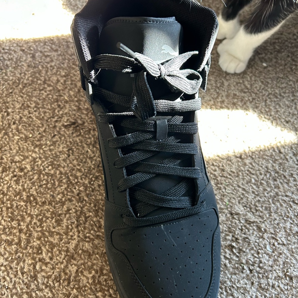 Puma Men's Black High-Top Sneakers - Picture 2 of 3